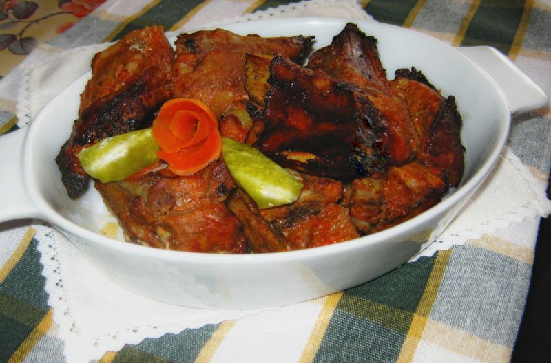 Żeberka z piekarnika