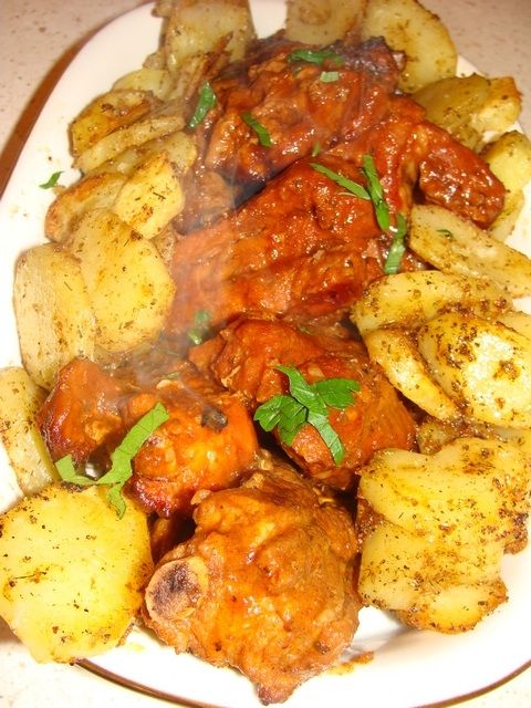 Żeberka z talarkami