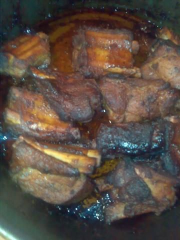 Żeberka z wódką i miodem Żeberka z wódką i miodem