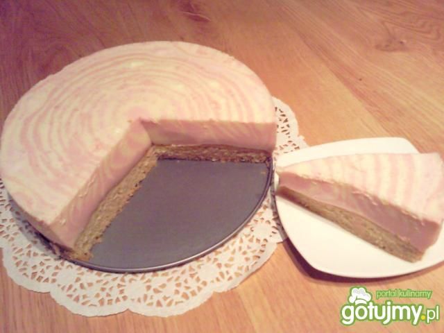 Zebra biało - różowa Zebra biało - różowa