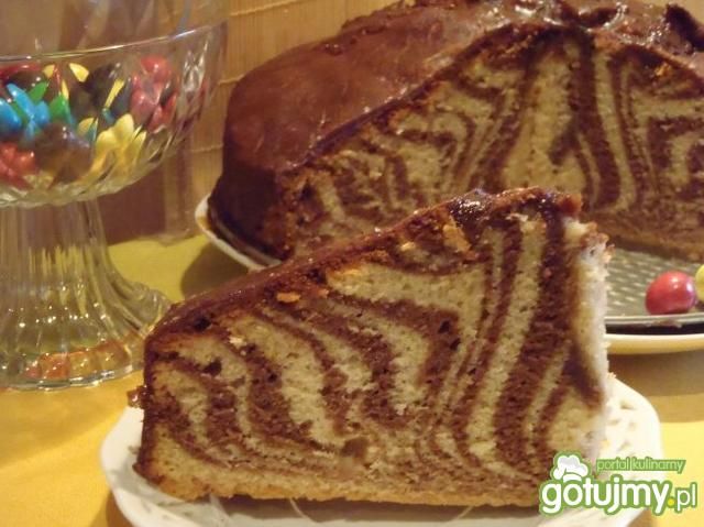 Zebra na oleju i coli z polewą