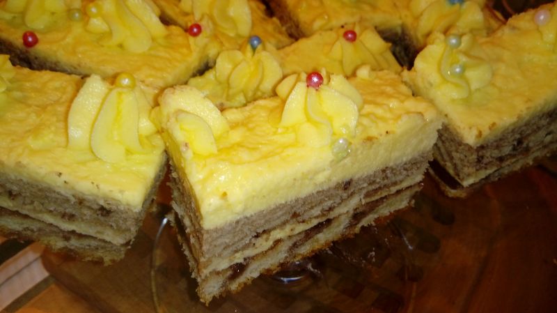 Zebra z kremem karpatkowym Zebra z kremem karpatkowym