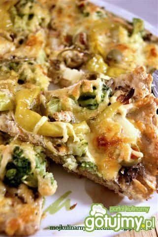 Zielona pizza pełnoziarnista 