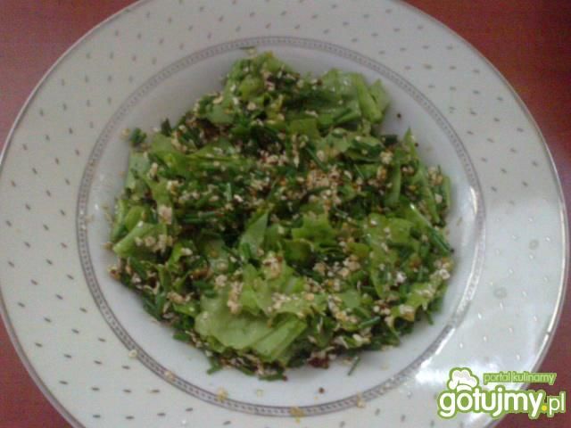 Zielona sałatka z otrębami Zielona sałatka z otrębami