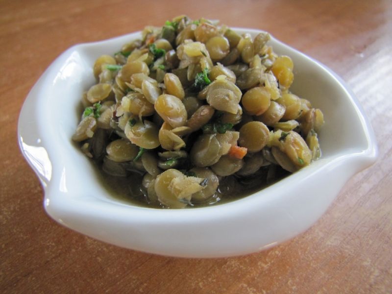 Zielona soczewica z tymiankiem Zielona soczewica z tymiankiem