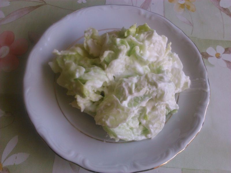 Zielona surówka z sosem 