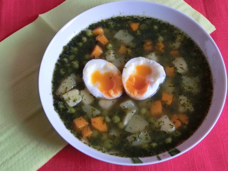 Zielona zupa dla dbających o linię