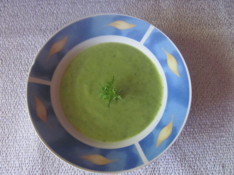 Zielona zupa krem