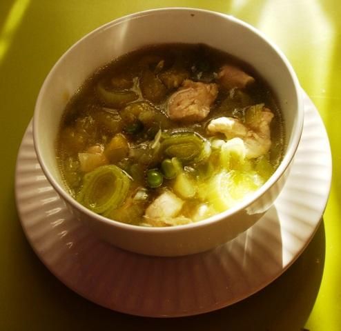 Zielona zupa z porem i cukinia Zielona zupa z porem i cukinia