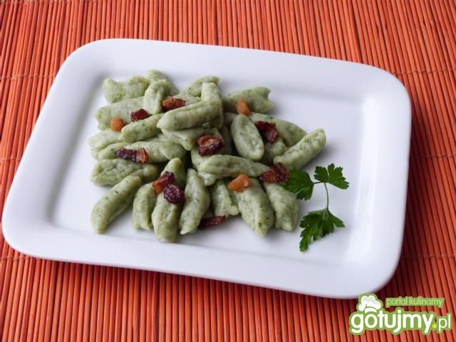 Zielone kluseczki ze szpinakiem