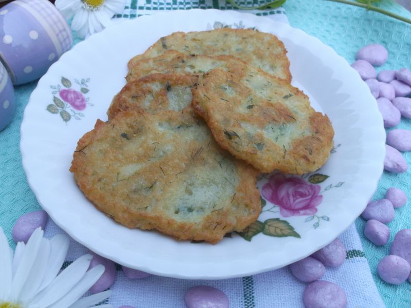 Zielone placki ziemniaczane z młodych ziemniaków