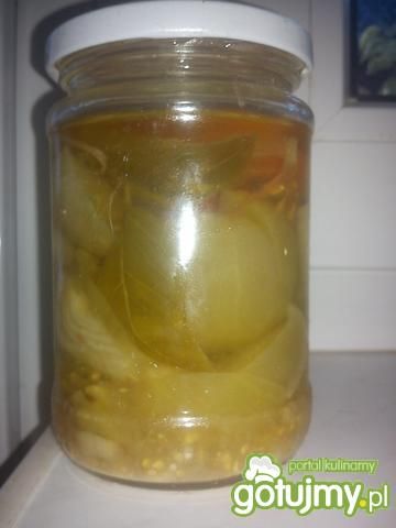 Zielone pomidory w oliwie Zielone pomidory w oliwie
