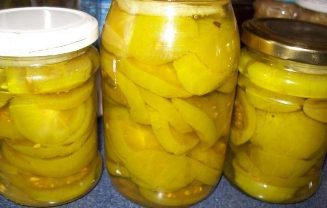Zielone pomidory w syropie Zielone pomidory w syropie
