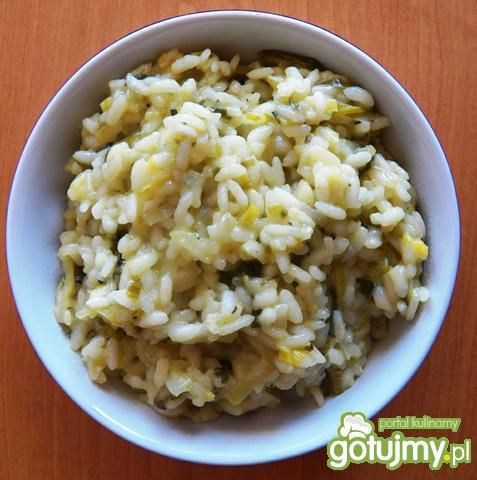 Zielone risotto z porem Zielone risotto z porem