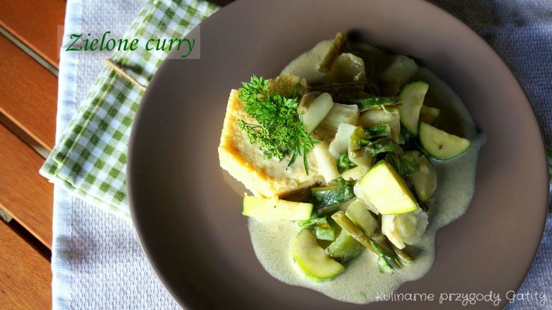 Zielone warzywne curry Zielone warzywne curry