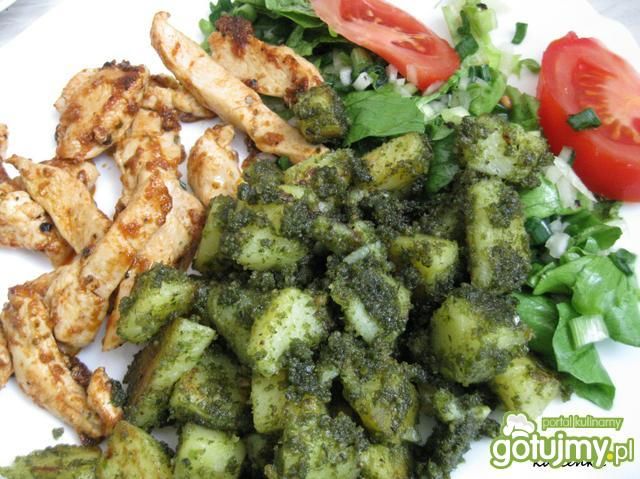 Zielone ziemniaczki z kurczakiem