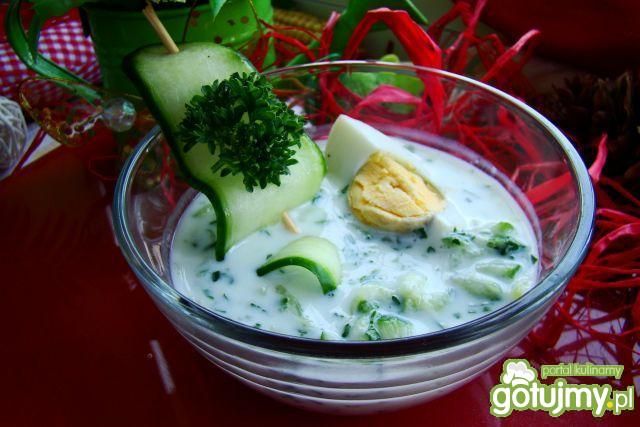 Zielony chłodnik ogórkowy 