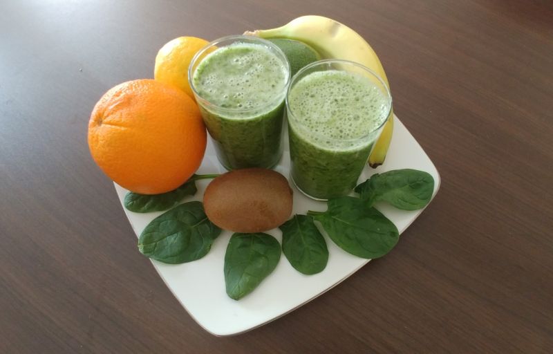 Zielony koktajl w wersji wzbogaconej