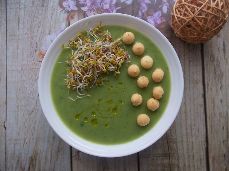 Zielony krem z sałaty masłowej 