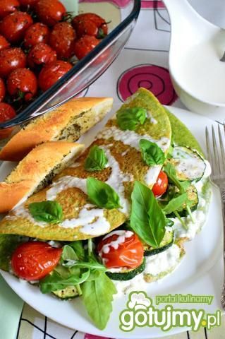 Zielony omlet z warzywami Zielony omlet z warzywami