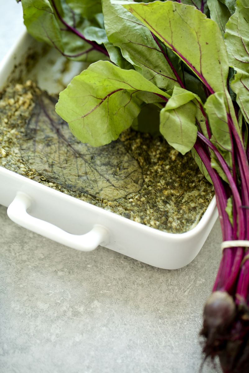 Zielony placek zapiekany Zielony placek zapiekany