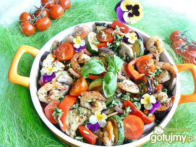 Zielony ryż z krewetkami   Zielony ryż z krewetkami