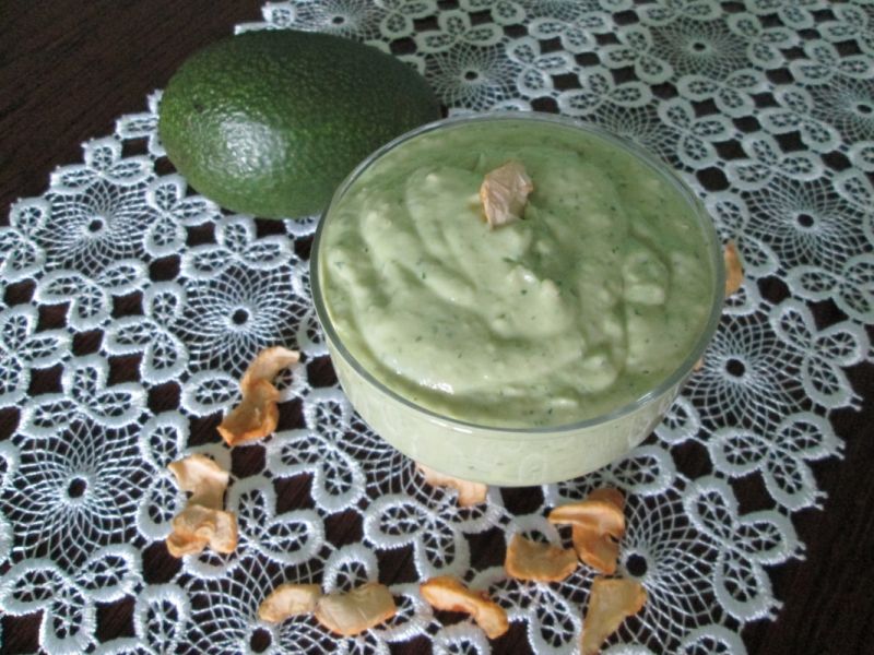 Zielony serek z jabłkami