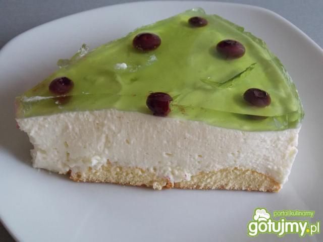 Zielony sernik na zimno