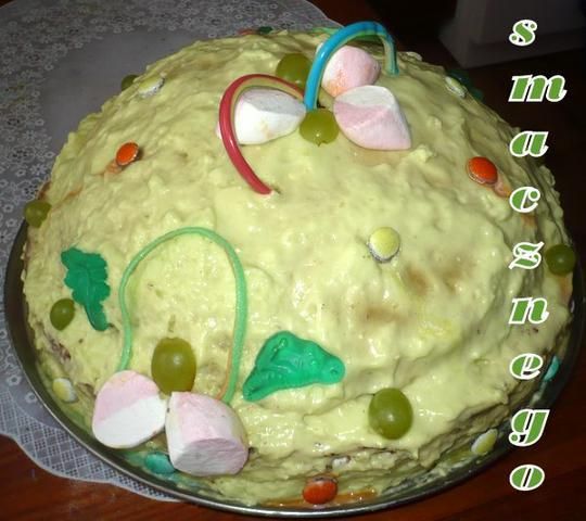 Zielony tort - ufo Zielony tort - ufo