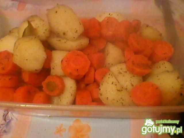 Ziemiaczano marchewkowy miks z parowara Ziemiaczano marchewkowy miks z parowara