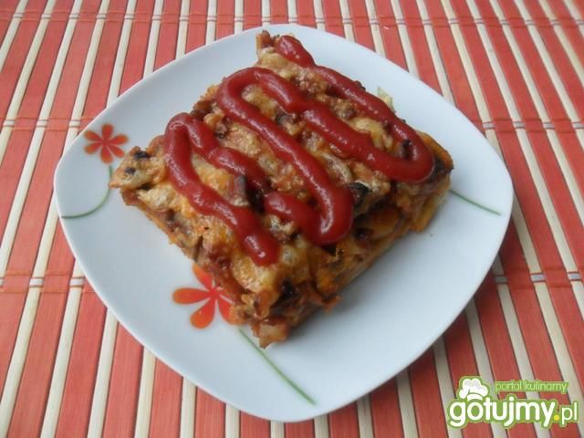 Ziemniaczana pizza z kurczakiem  Ziemniaczana pizza z kurczakiem