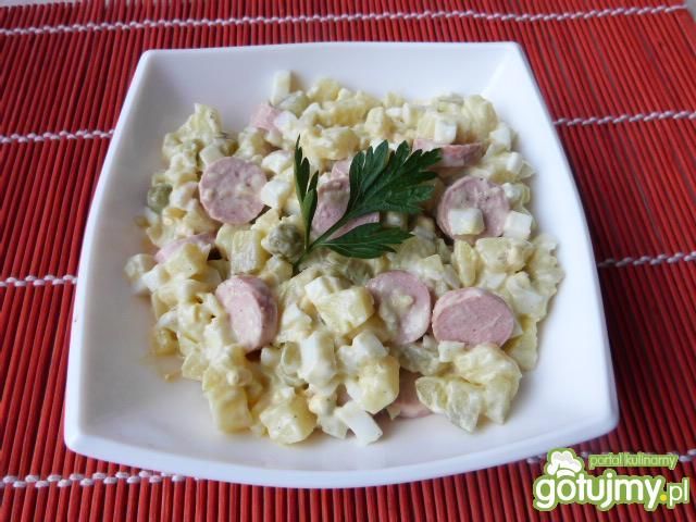 Ziemniaczana sałatka z prówkami Ziemniaczana sałatka z prówkami