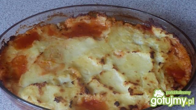 Ziemniaczana zapiekanka z soczewicą