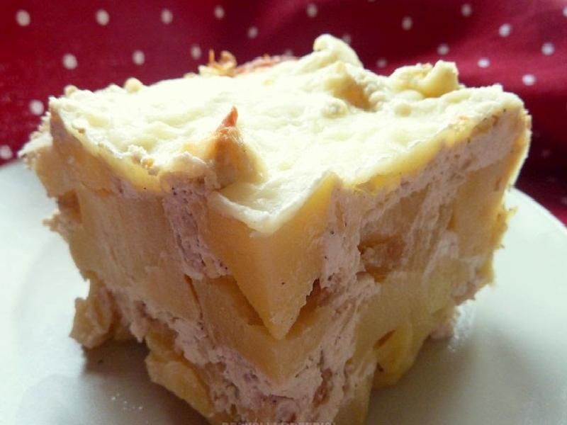 Ziemniaczana zapiekanka z twarogiem (ruska)