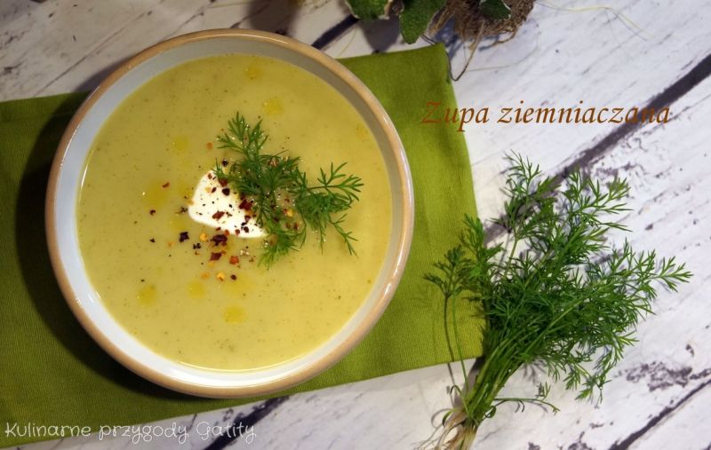 Ziemniaczana zupa krem z brokułami Ziemniaczana zupa krem z brokułami