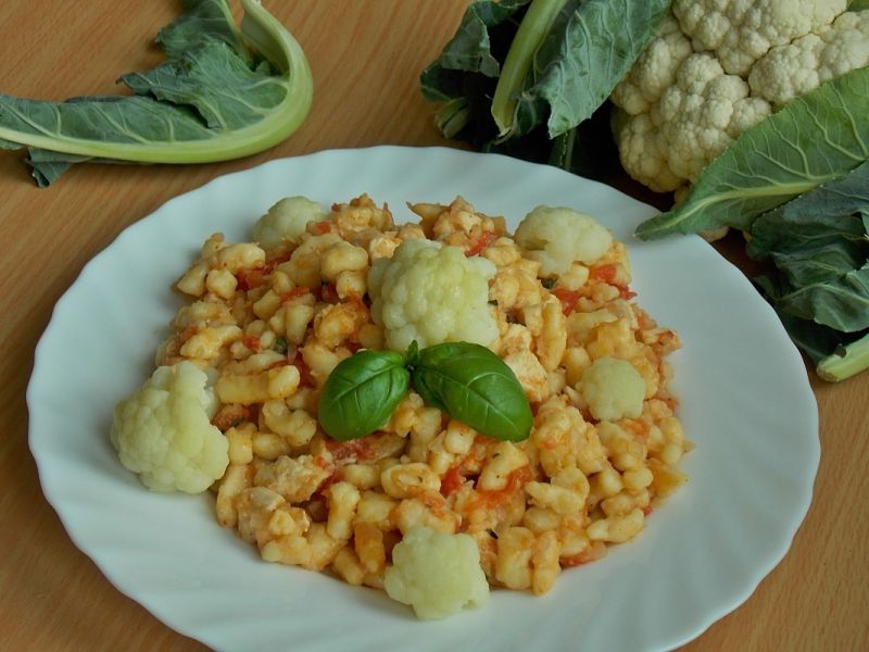 Ziemniaczane kluseczki z kalafiorem Ziemniaczane kluseczki z kalafiorem
