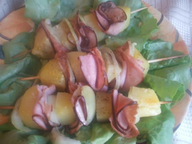 Ziemniaczane szaszłyki Ziemniaczane szaszłyki