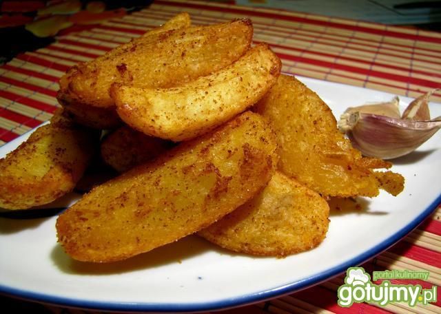 Ziemniaczki czosnkowe w ćwiartkach
