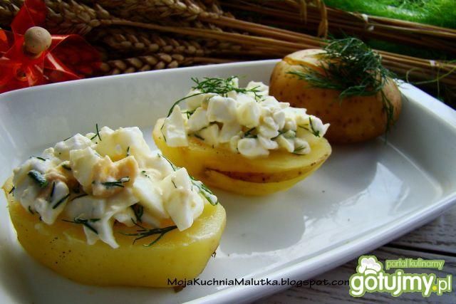Ziemniaczki nadziewane twarożkiem  Ziemniaczki nadziewane twarożkiem