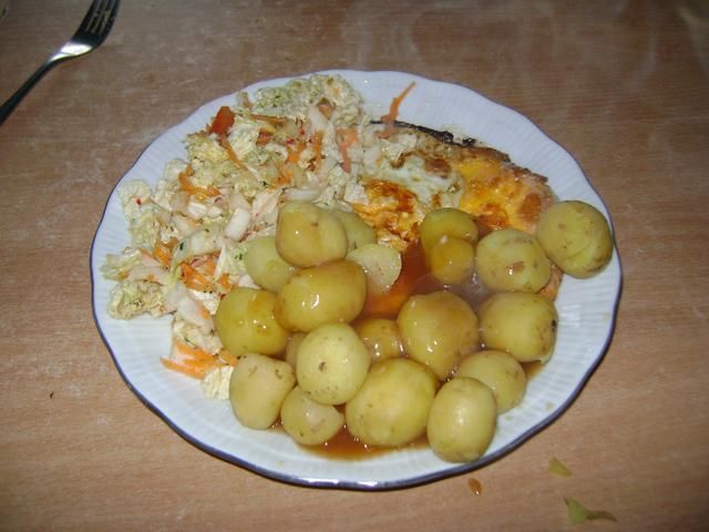 Ziemniaczki z kapustą pekińską