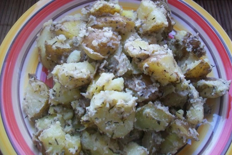 Ziemniaczki z tymiankiem i gałką muszkatołową 