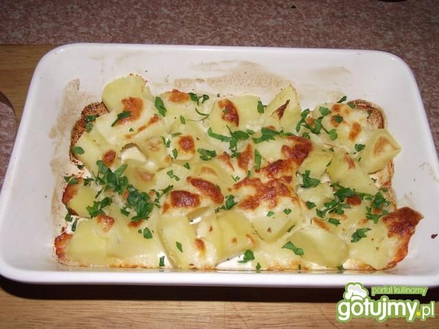 Ziemniaczki zapiekane pod mozzarellą Ziemniaczki zapiekane pod mozzarellą