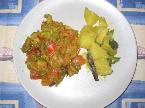 Ziemniaki gotowane z mlekiem kokosowym Ziemniaki gotowane z mlekiem kokosowym