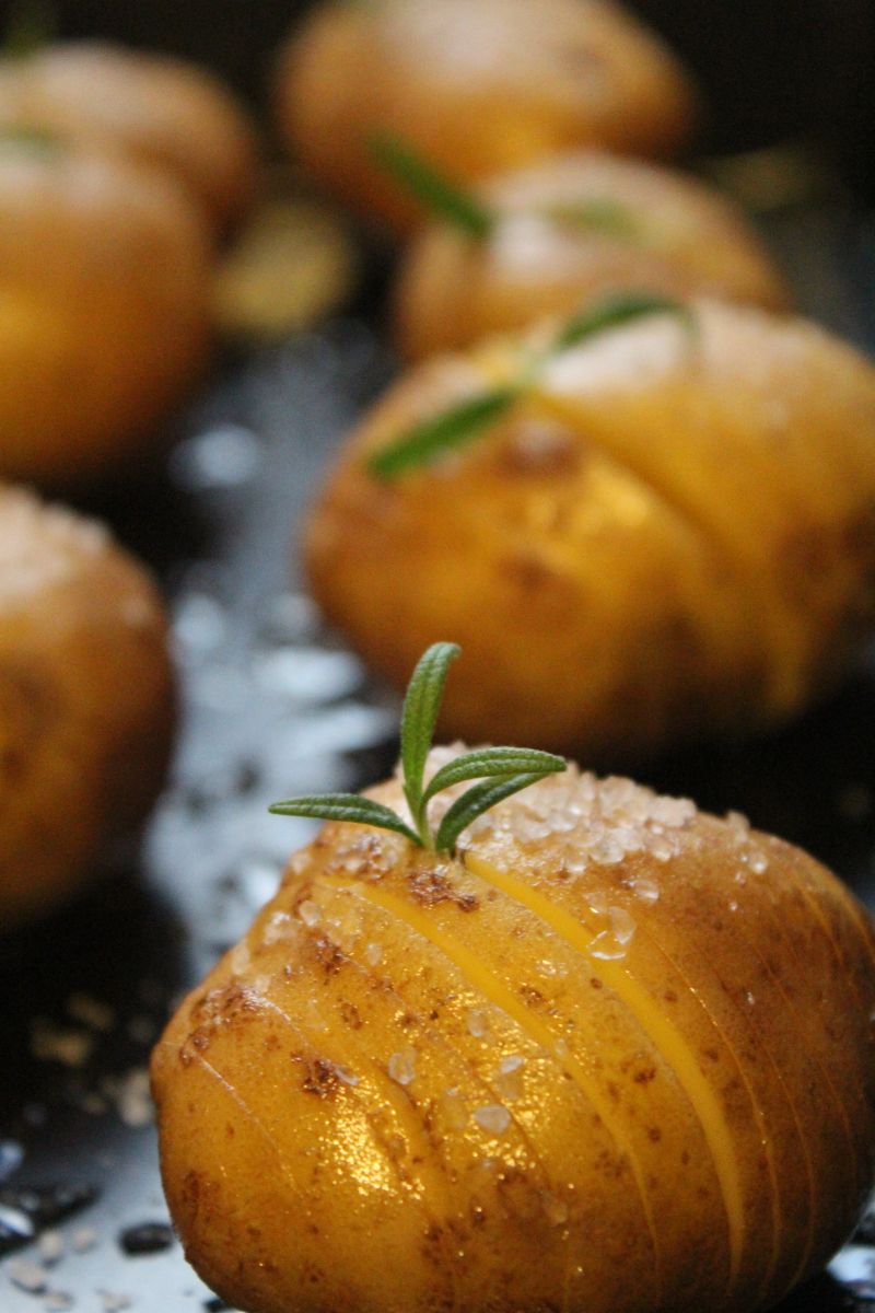 Ziemniaki Hasselback Ziemniaki Hasselback