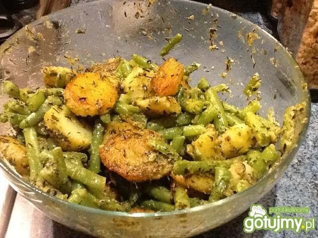 Ziemniaki i fasolka z pesto Ziemniaki i fasolka z pesto