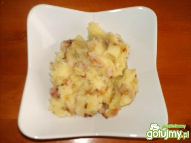 Ziemniaki okraszane boczkiem na cebulce Ziemniaki okraszane boczkiem na cebulce