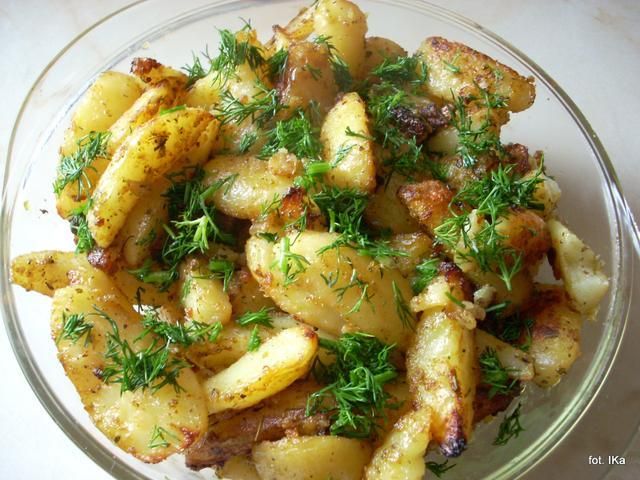 Ziemniaki pieczone Pyzy Ziemniaki pieczone Pyzy