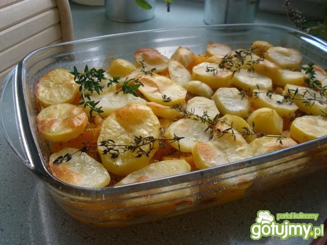 Ziemniaki pieczone z dynią w marynacie Ziemniaki pieczone z dynią w marynacie