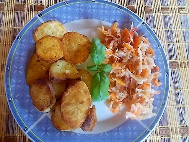 Ziemniaki smażone na maśle bez soli 