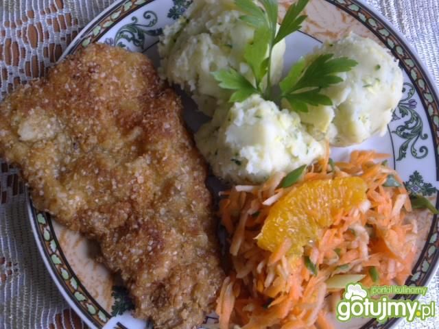 Ziemniaki z cukinią i schabowy 